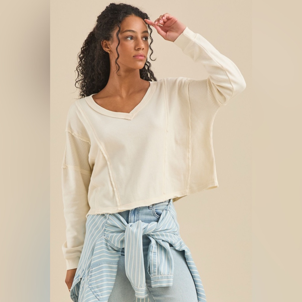 Altar’d State cozy Natalia thermal top
